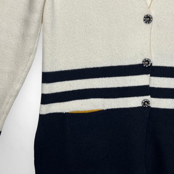 Anthro ANGEL OF‎ THE NORTH Varsity Stripe Cardigan Sweater S - Picture 4 of 13